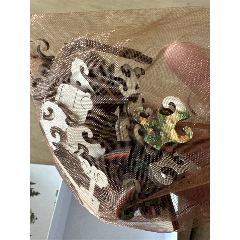 NEW Open Box   Quordle‎ TRAIN WOODEN JIGSAW PUZZLE Small T591